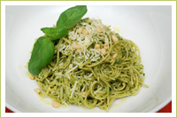 Basil pesto pasta